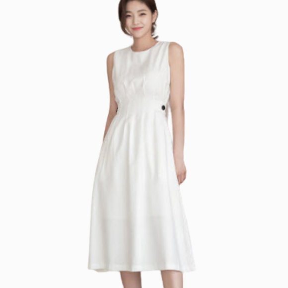 Kiesza Lyte A-Line White Formal Dress - Picture 3 of 16